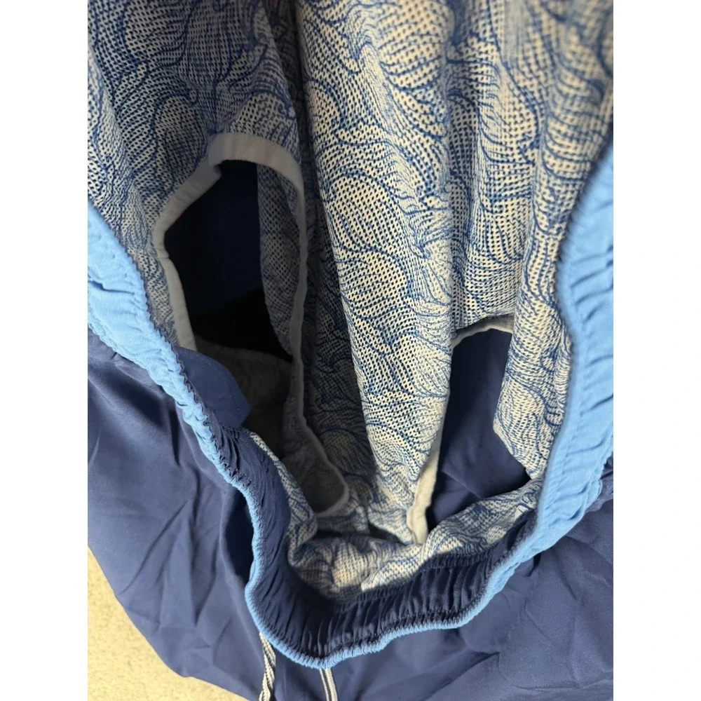 Peter Millar Seaside Swim Trunks Mens Blue Mesh Lined Resort Water Pool XL